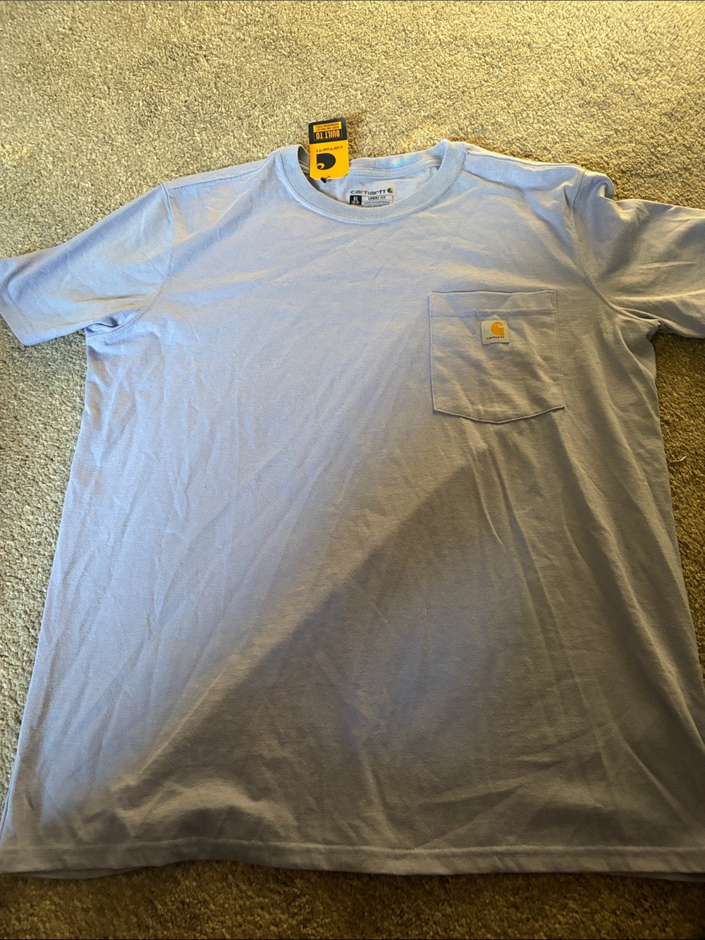 Carhartt Light Purple Short-Sleeve Pocket Tee